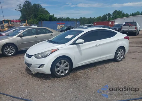 2012 Hyundai Elantra Limited from USA, damaged, VIN 5NPDH4AE2CH085037